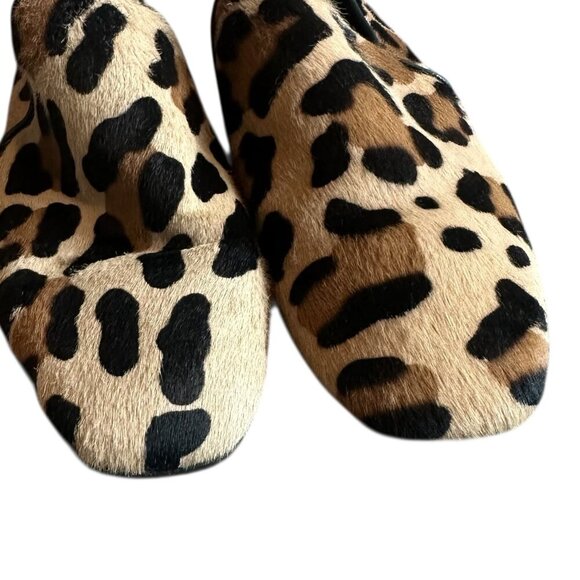 Aquatalia Revy Calf Hair Leopard Print Loafers Shoes Slip-On Size 6 Women's - Picture 4 of 13